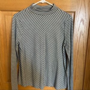 Zara Mockneck Patterned Top